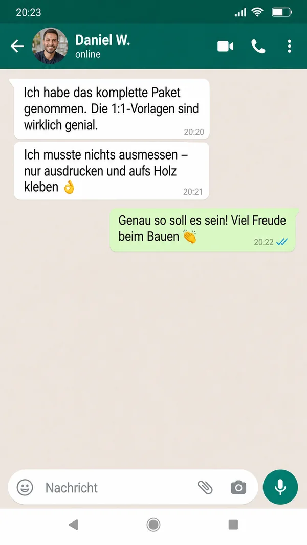 Kundenrückmeldung von Daniel